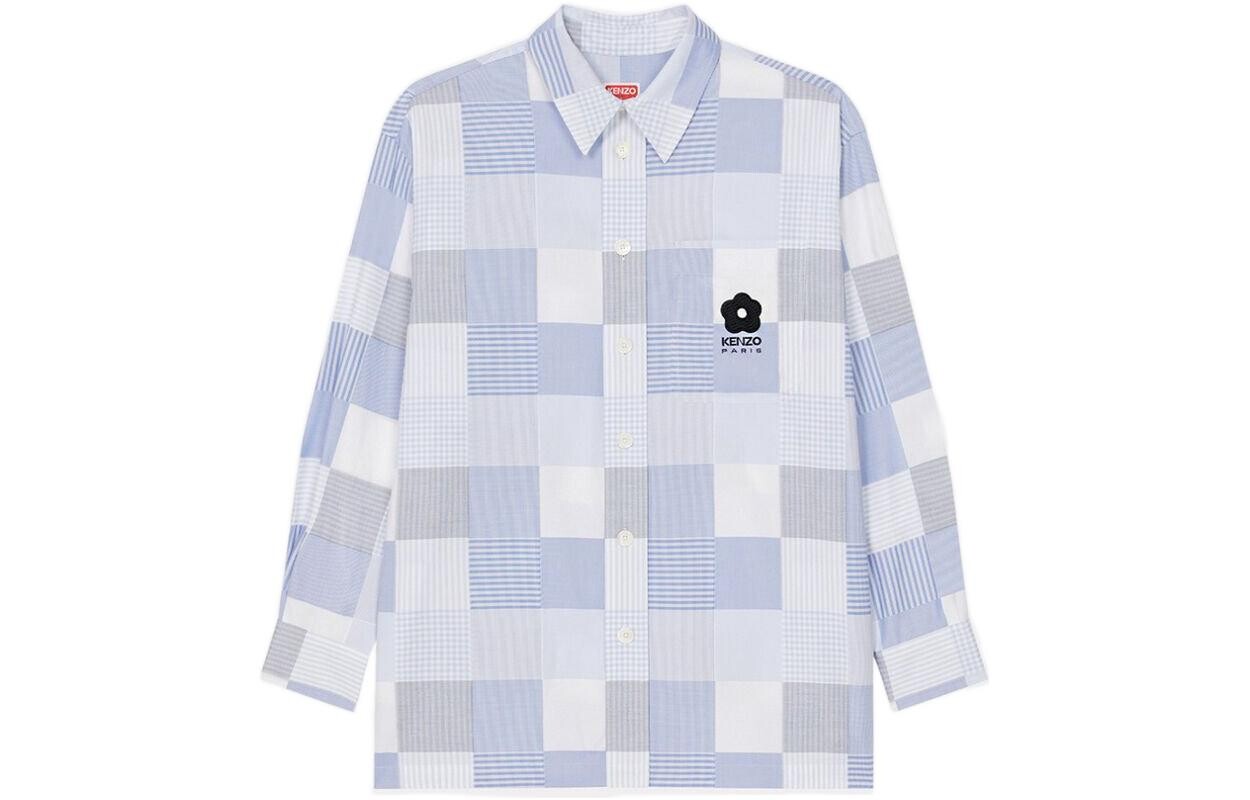Рубашка мужская светло-синяя Kenzo, светло-голубой
Рубашка мужская светло-синяя Kenzo, светло-голубой