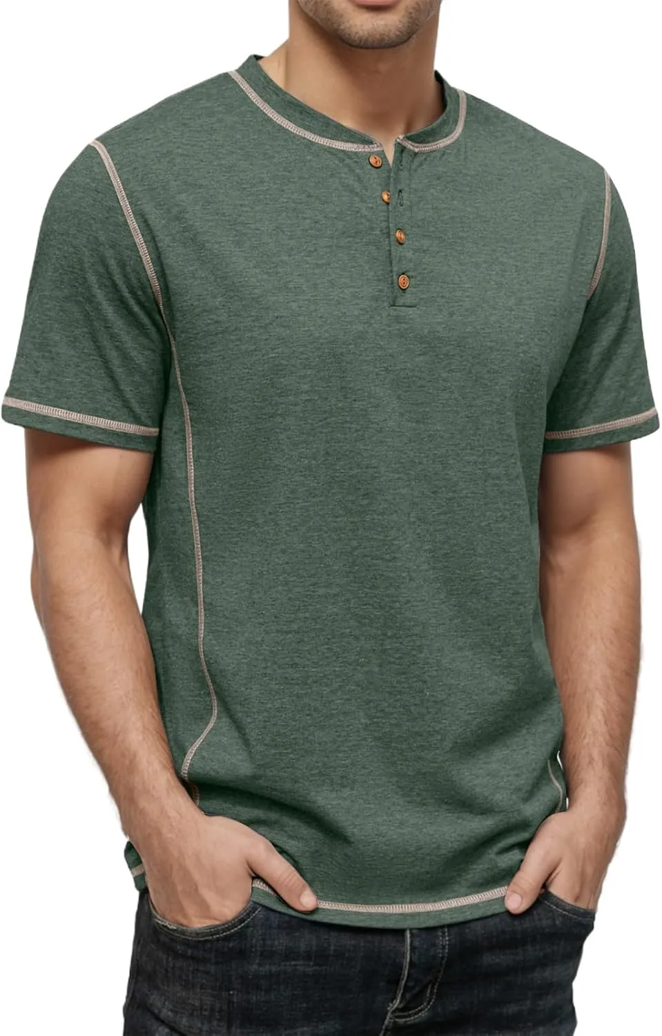 Мужская футболка Henley с коротким рукавом, Casual, цветной блок KGKQHKQ
Мужская футболка Henley с коротким рукавом, Casual, цветной блок KGKQHKQ