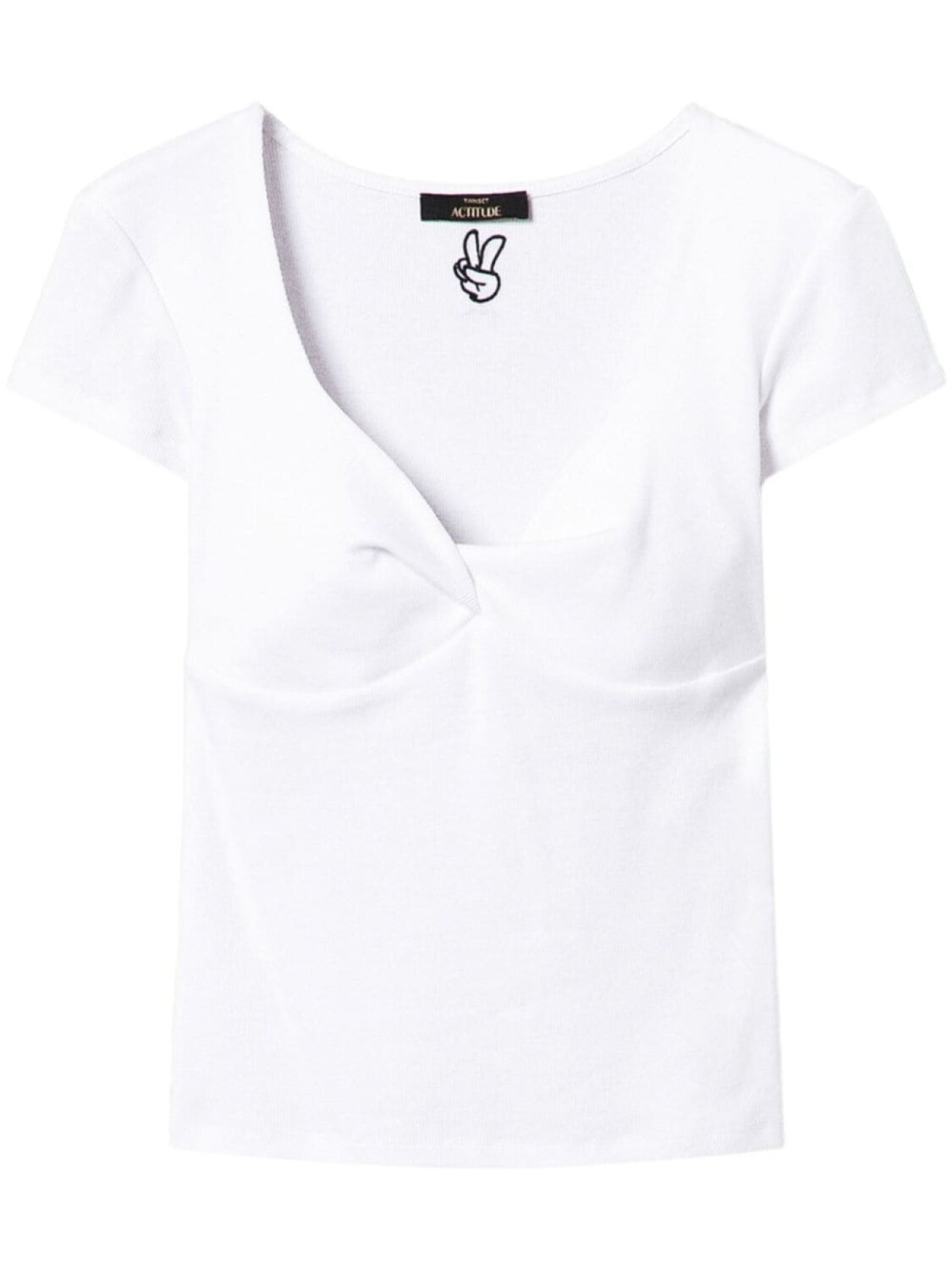 TWINSET футболка в рубчик, белый
TWINSET футболка в рубчик, белый