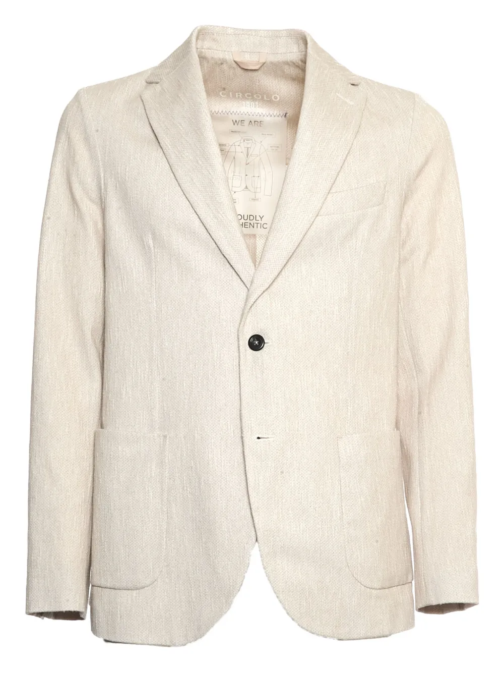 Пиджак на двух пуговицах Circolo 1901, нейтральный
Пиджак на двух пуговицах Circolo 1901, нейтральный