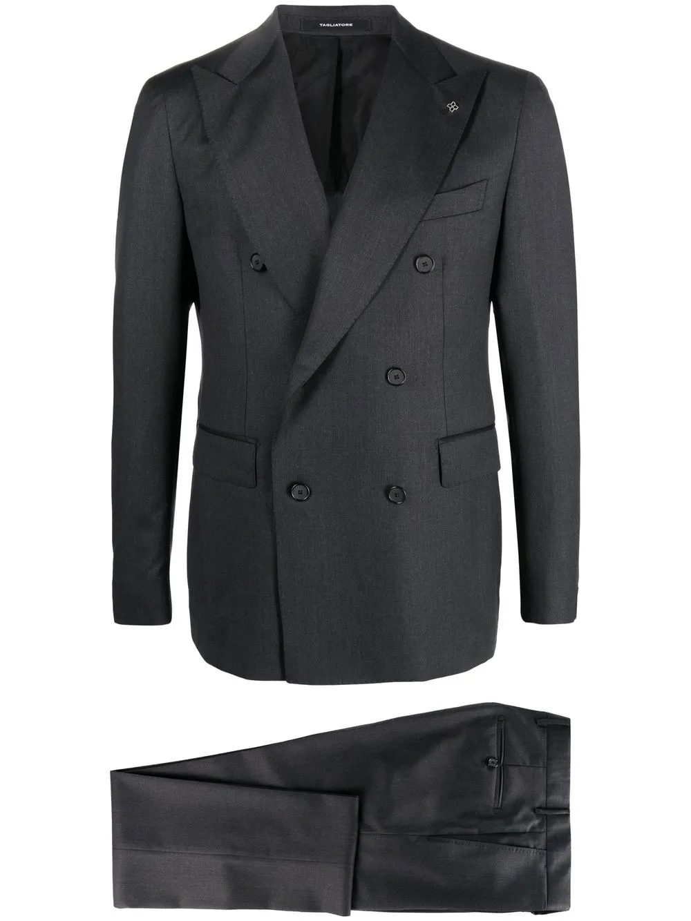Шерстяной костюм с двубортным пиджаком TAGLIATORE, серый
Шерстяной костюм с двубортным пиджаком TAGLIATORE, серый