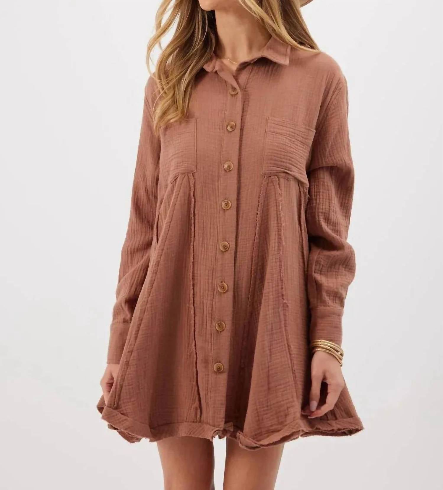 Туника-платье Tessa в коричневом цвете Kylie Paige
Туника-платье Tessa в коричневом цвете Kylie Paige