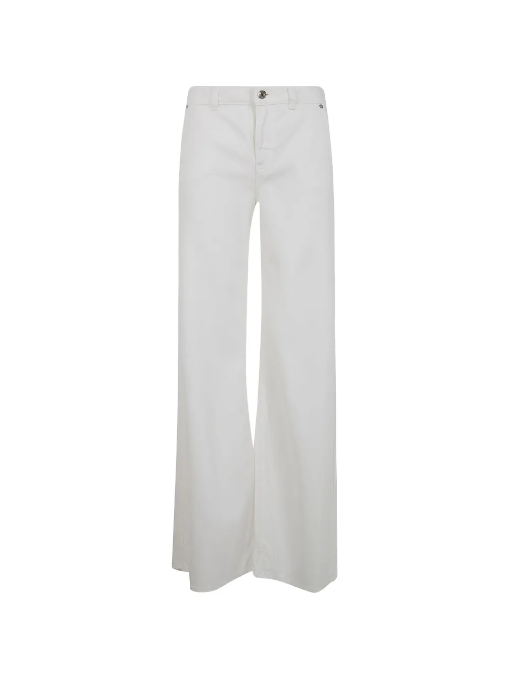 Джинсы с поясными шлевками и пуговицей Blumarine, белый
Джинсы с поясными шлевками и пуговицей Blumarine, белый