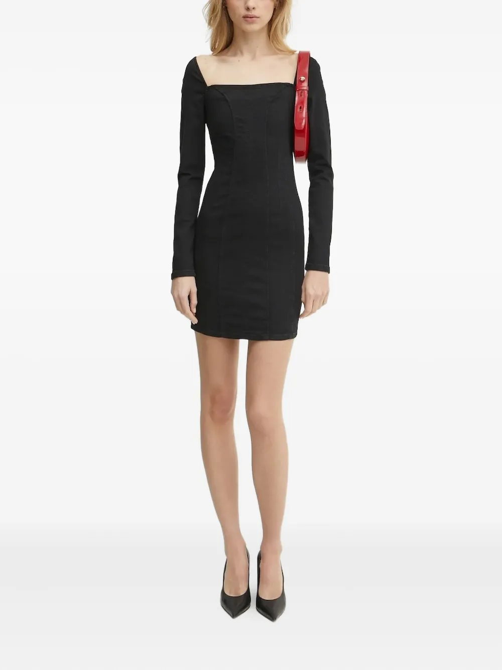 Джинсовое платье с квадратным вырезом GUESS USA, черный
Джинсовое платье с квадратным вырезом GUESS USA, черный