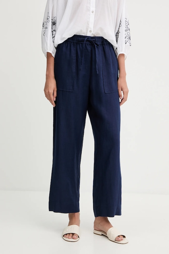Льняные брюки United Colors Of Benetton, темно-синий
Льняные брюки United Colors Of Benetton, темно-синий