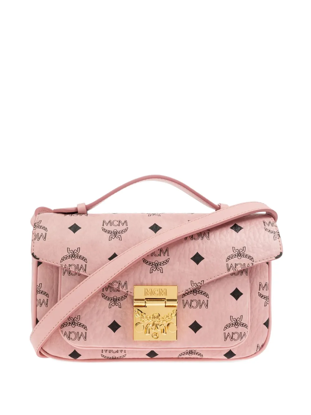 Сумка через плечо с монограммой и клапаном MCM, розовый
Сумка через плечо с монограммой и клапаном MCM, розовый