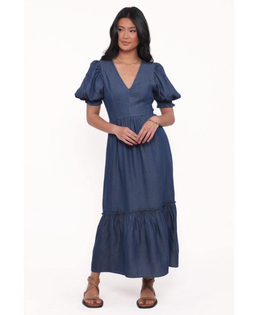 Женское миди-платье Steele с пышными рукавами Petal and Pup, Dark denim
Женское миди-платье Steele с пышными рукавами Petal and Pup, Dark denim