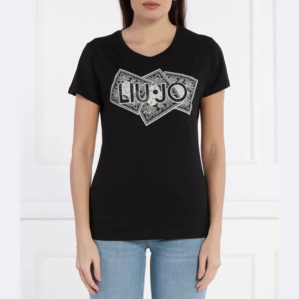 Футболка стандартного кроя Liu Jo, черный
Футболка стандартного кроя Liu Jo, черный