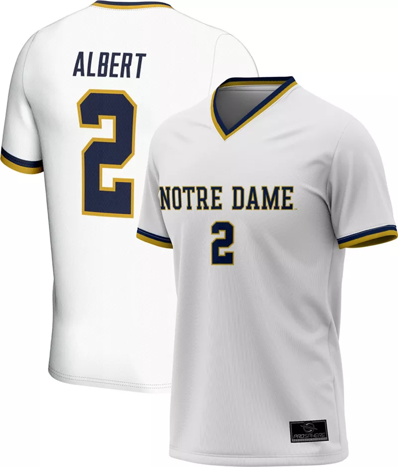Мужская белая футбольная майка ProSphere Notre Dame Fighting Irish #2 Korbin Albert полностью сублимированная
Мужская белая футбольная майка ProSphere Notre Dame Fighting Irish #2 Korbin Albert полностью сублимированная
