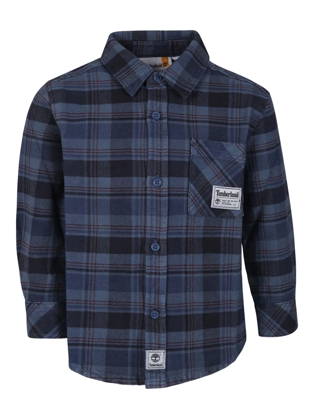 Клетчатая рубашка с логотипом Timberland Kids, синий
Клетчатая рубашка с логотипом Timberland Kids, синий