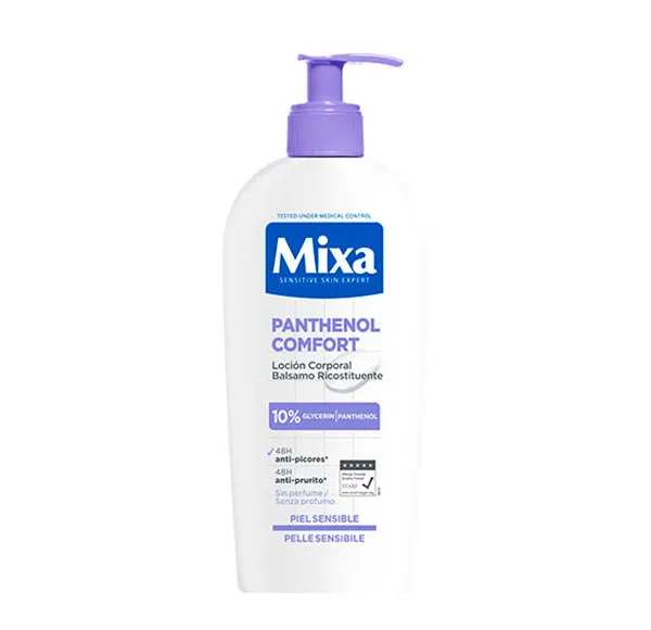 Лосьон для тела с 10% глицерином для чувствительной кожи Panthenol Comfort Mixa, 250 ml 
Лосьон для тела с 10% глицерином для чувствительной кожи Panthenol Comfort Mixa, 250 ml