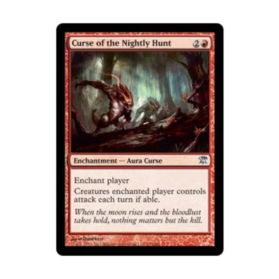 CCG Проклятие ночной охоты (U) (фольга), MTG - Innistrad 
CCG Проклятие ночной охоты (U) (фольга), MTG - Innistrad