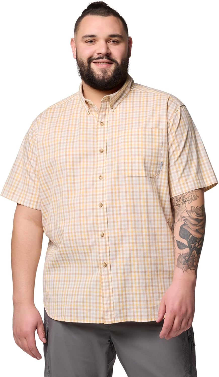 Columbia мужская рубашка Rapid Rivers II с коротким рукавом, Sand Dune Multi Gingham
Columbia мужская рубашка Rapid Rivers II с коротким рукавом, Sand Dune Multi Gingham