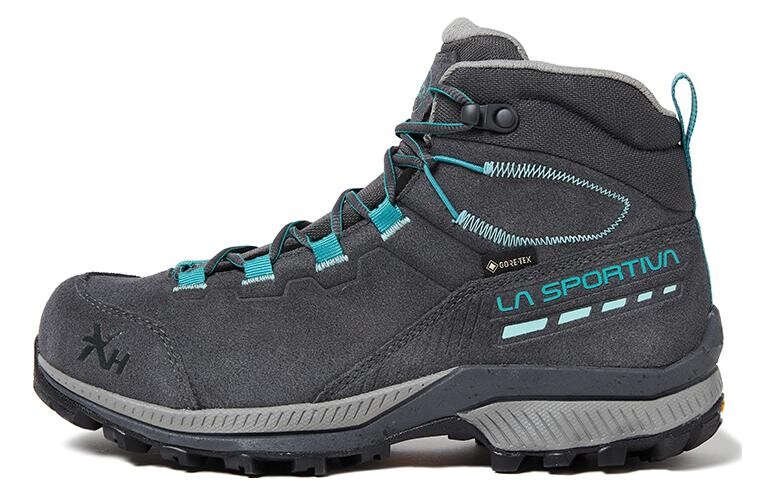 Кроссовки унисекс средней высоты, карбоновые серые/кораллово-зеленые La Sportiva
Кроссовки унисекс средней высоты, карбоновые серые/кораллово-зеленые La Sportiva