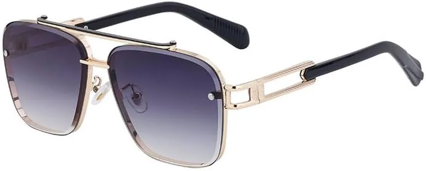 Солнцезащитные очки в металлической оправе для мужчин и женщин, роскошные, модные, большие, ретро, с защитой от УФ-излучения UV400 LVTFCO, C2golddoublegray
Солнцезащитные очки в металлической оправе для мужчин и женщин, роскошные, модные, большие, ретро, с защитой от УФ-излучения UV400 LVTFCO, C2golddoublegray