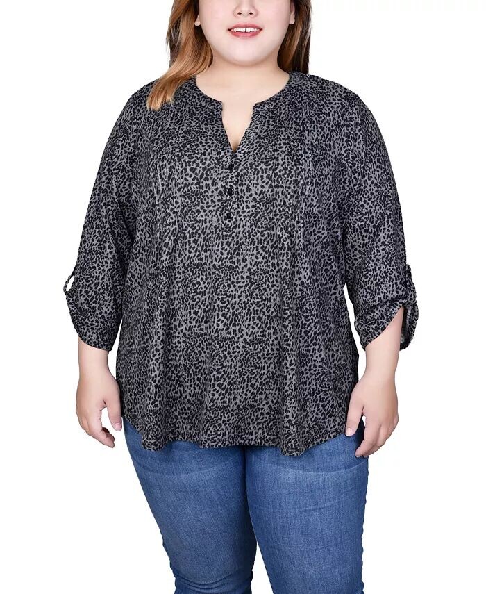 Топ больших размеров с рукавами 3/4 NY Collection, мультиколор
Топ больших размеров с рукавами 3/4 NY Collection, мультиколор