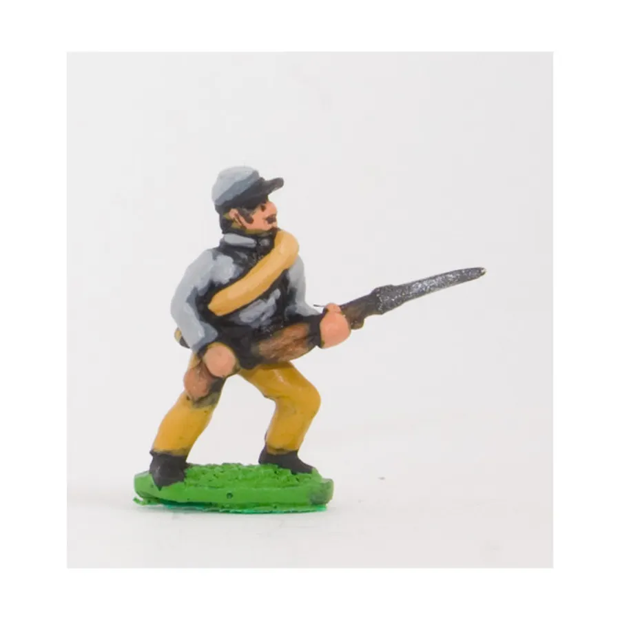 Пехота в кепи и мундирах с одеялами и фиксированным штыком — продвижение, American Civil War Miniatures - Union/Confederate (15mm)
Пехота в кепи и мундирах с одеялами и фиксированным штыком — продвижение, American Civil War Miniatures - Union/Confederate (15mm)