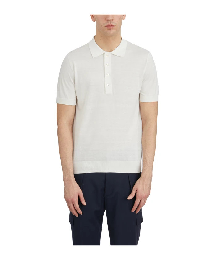 Поло из шелка и хлопка Paolo Pecora, белый
Поло из шелка и хлопка Paolo Pecora, белый