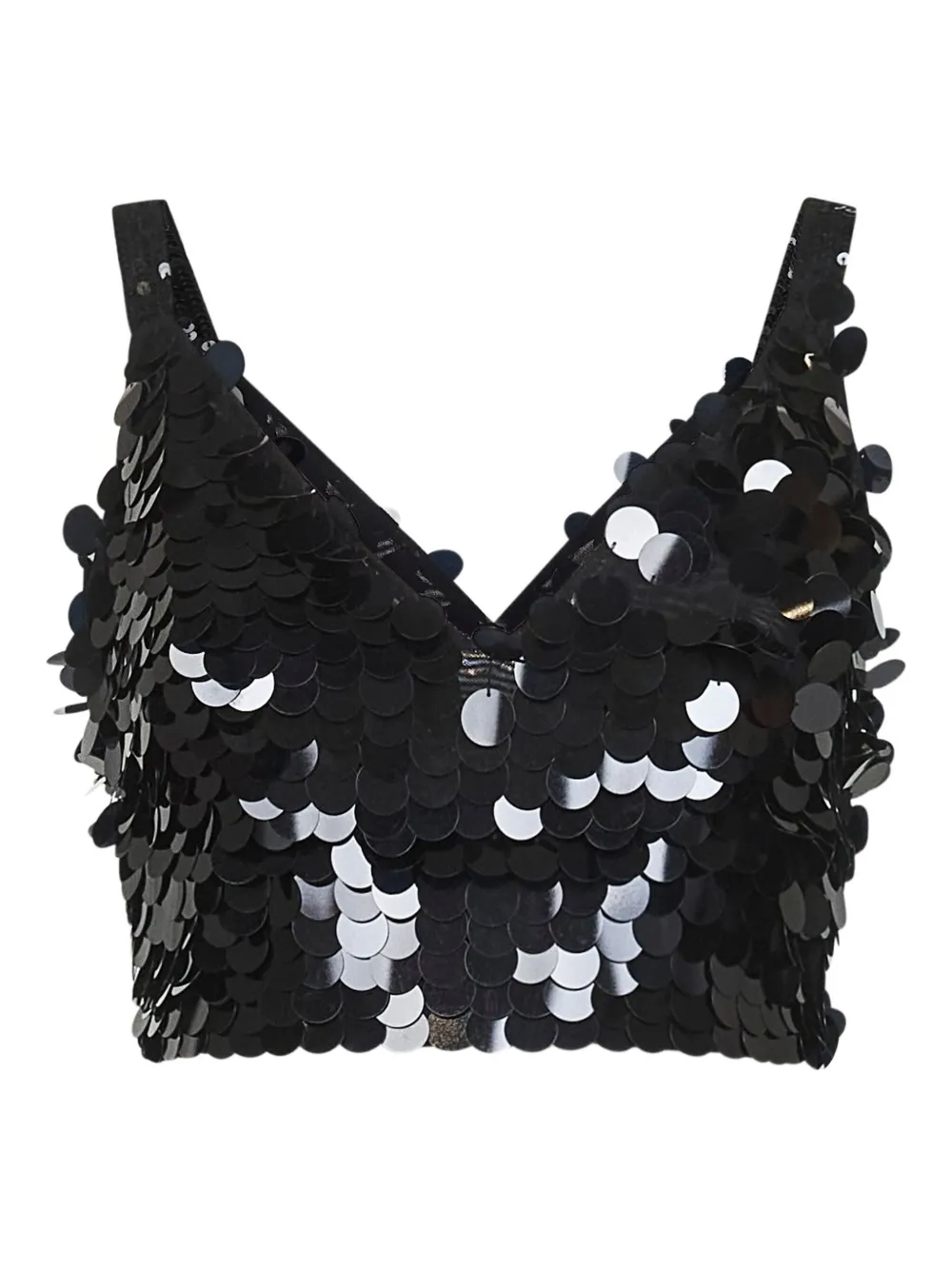 Топ с V-образным вырезом, украшенный пайетками P.A.R.O.S.H.
Топ с V-образным вырезом, украшенный пайетками P.A.R.O.S.H.