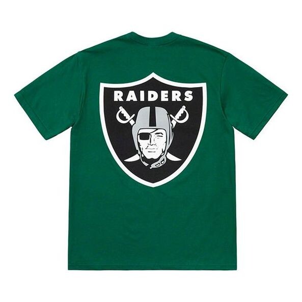 Футболка ss19 x nfl raiders 47 pocket tee crossover short sleeve green Supreme, зеленый
Футболка ss19 x nfl raiders 47 pocket tee crossover short sleeve green Supreme, зеленый