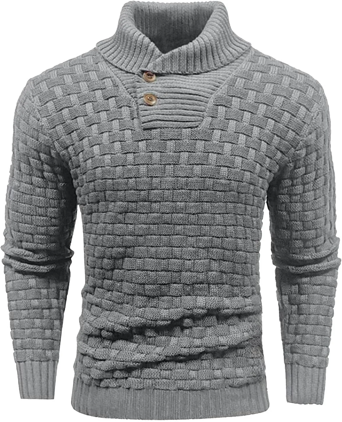 Мужской пуловер с шалью, длинный рукав, текстурированный край, кабельная вязка, Slim Fit
Мужской пуловер с шалью, длинный рукав, текстурированный край, кабельная вязка, Slim Fit