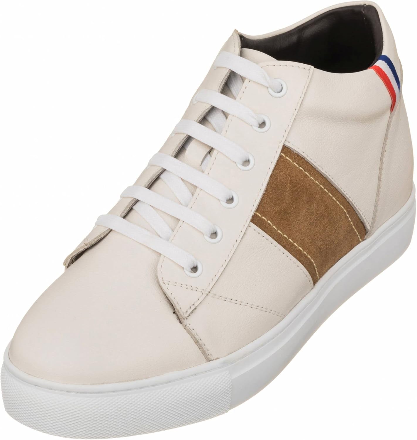 Мужские невидимые увеличивающие рост кроссовки CALTO - бежево-белая кожа, на шнуровке - увеличение роста на 7 см - K53101 - размер 6,5 D(M) US
Мужские невидимые увеличивающие рост кроссовки CALTO - бежево-белая кожа, на шнуровке - увеличение роста на 7 см - K53101 - размер 6,5 D(M) US