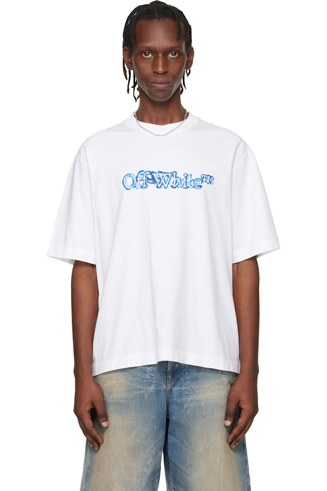 Off-White Футболка с логотипом скейтборда в виде белой облачной стрелки
Off-White Футболка с логотипом скейтборда в виде белой облачной стрелки