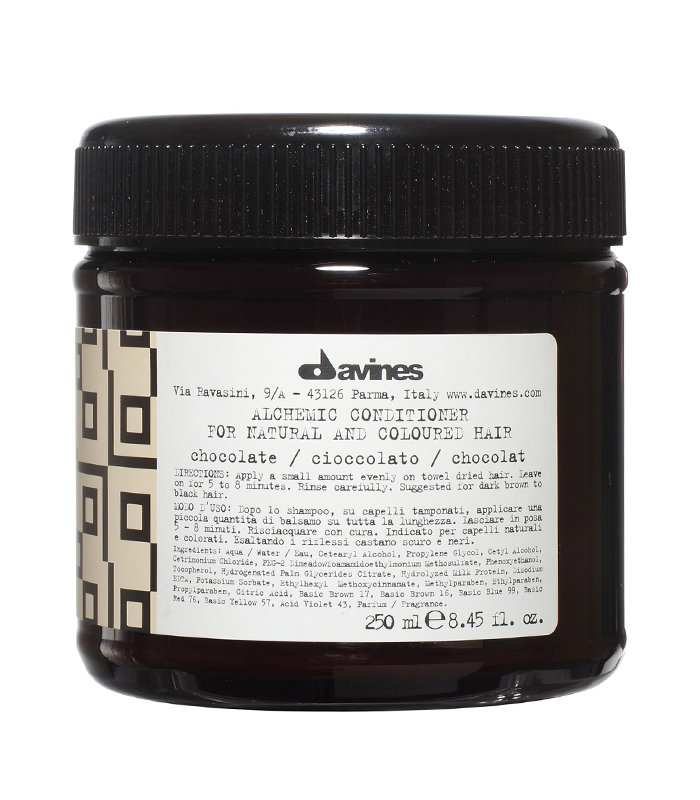 Davines, Alchemic Chocolate, кондиционер-оттенок для темно-каштановых и черных волос, 250 мл
Davines, Alchemic Chocolate, кондиционер-оттенок для темно-каштановых и черных волос, 250 мл