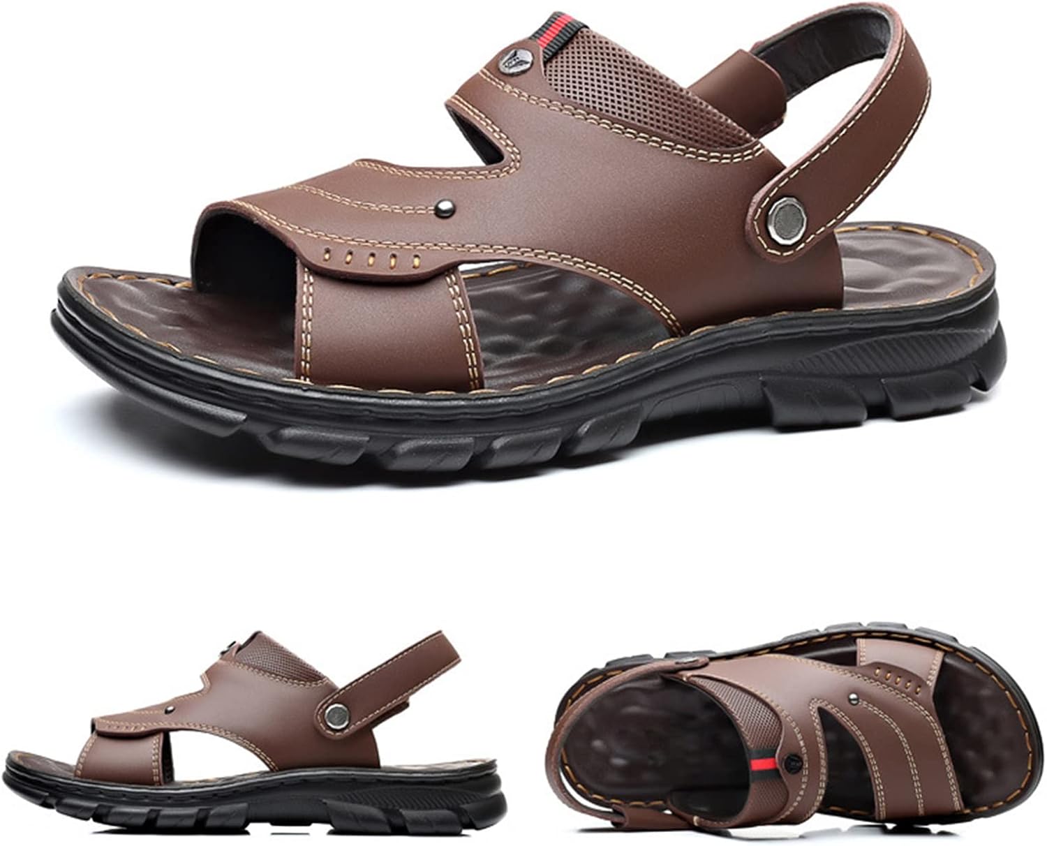 Мужские спортивные сандалии для походов и прогулок, противоскользящие, водонепроницаемые, легкие и удобные пляжные туфли, мужские кожаные спортивные сандалии, дышащие, водонепроницаемые, для активного отдыха на улице (Цвет: коричневый, Размер: 8...
Мужские спортивные сандалии для походов и прогулок, противоскользящие, водонепроницаемые, легкие и удобные пляжные туфли, мужские кожаные спортивные сандалии, дышащие, водонепроницаемые, для активного отдыха на улице (Цвет: коричневый, Размер: 8...