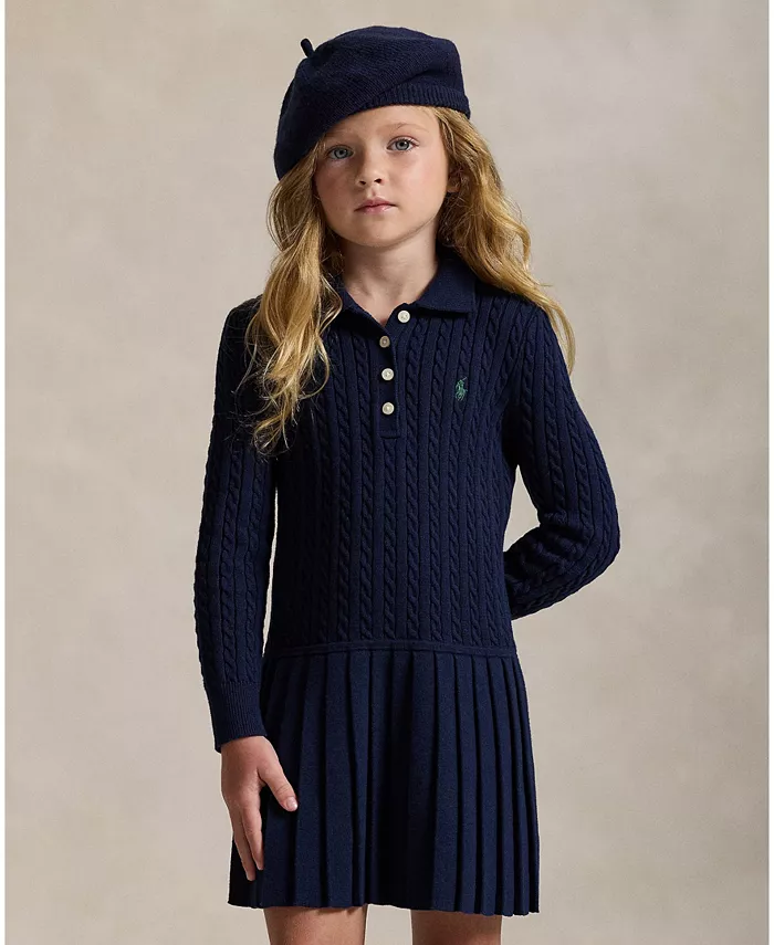 Детское платье-свитер с длинными рукавами Mini-Cable для девочек 2T-6X Polo Ralph Lauren, синий
Детское платье-свитер с длинными рукавами Mini-Cable для девочек 2T-6X Polo Ralph Lauren, синий