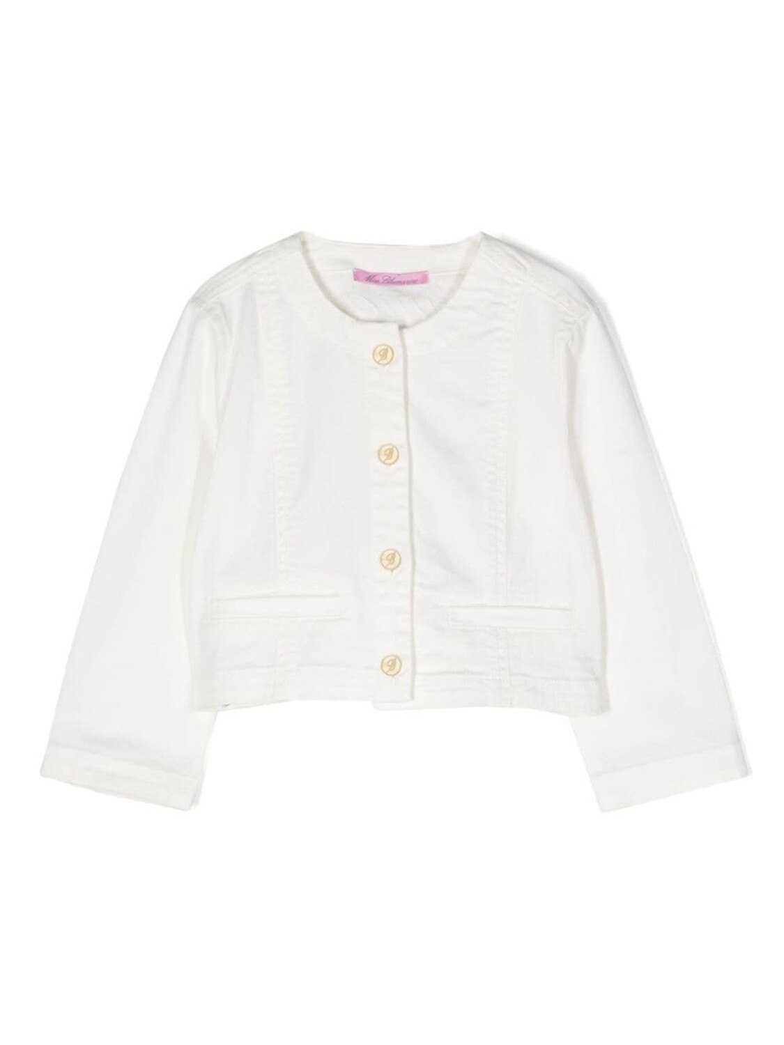 Miss Blumarine твиловая куртка-рубашка, белый
Miss Blumarine твиловая куртка-рубашка, белый