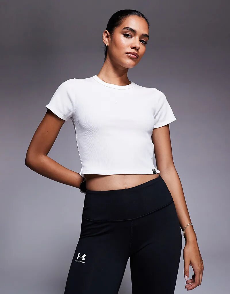 Ребристая детская футболка Under Armour Rival белого цвета
Ребристая детская футболка Under Armour Rival белого цвета