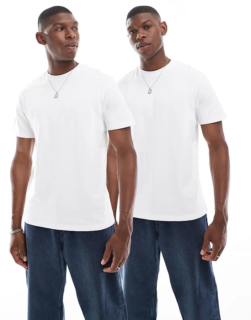 Футболка ASOS DESIGN плотная с круглым вырезом белого цвета
Футболка ASOS DESIGN плотная с круглым вырезом белого цвета