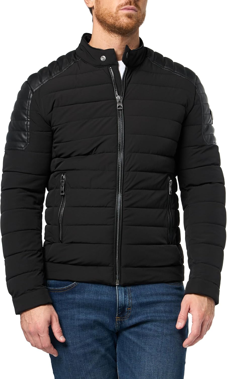 GUESS мужская куртка Divo Fabric Block Light Puffer, Walnut Shell
GUESS мужская куртка Divo Fabric Block Light Puffer, Walnut Shell