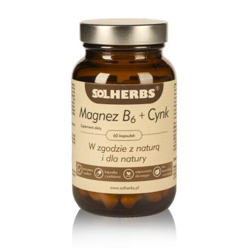 Solherbs, Магний В6 + Цинк, 60 капс. Inna
Solherbs, Магний В6 + Цинк, 60 капс. Inna