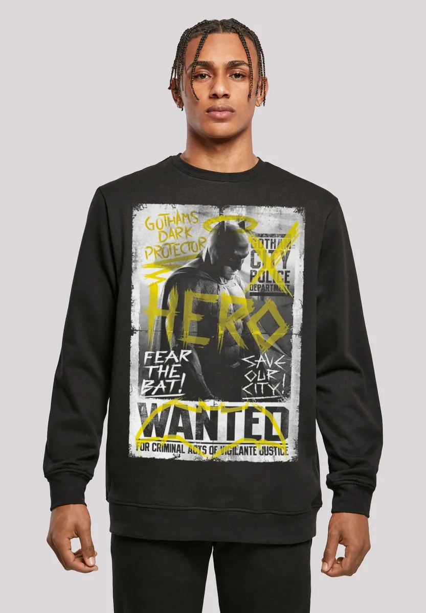 Толстовка F4NT4STIC "Разыскивается Бэтмен против Супермена", принт, черный
Толстовка F4NT4STIC "Разыскивается Бэтмен против Супермена", принт, черный