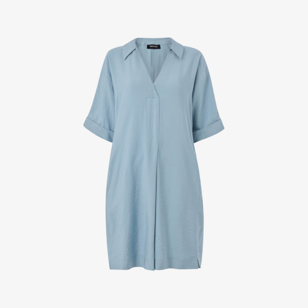 Платье мини Whistles Melanie с v-образным вырезом, голубой
Платье мини Whistles Melanie с v-образным вырезом, голубой