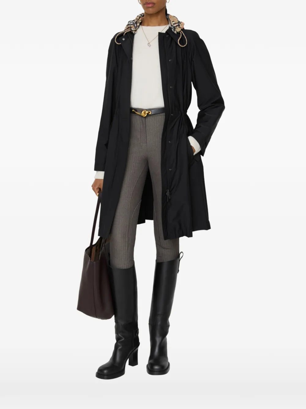 Парка с отстегивающимся капюшоном и мотивом всадника-рыцаря Burberry, черный
Парка с отстегивающимся капюшоном и мотивом всадника-рыцаря Burberry, черный