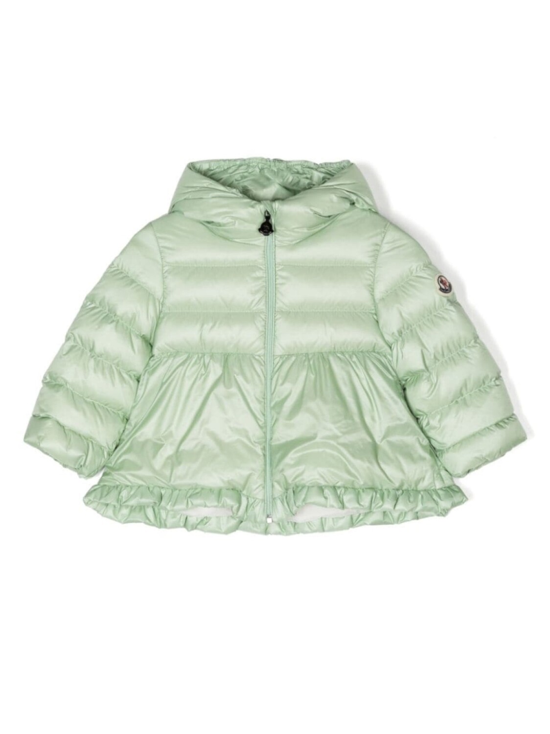 Пуховик с нашивкой-логотипом Moncler Enfant, зеленый
Пуховик с нашивкой-логотипом Moncler Enfant, зеленый