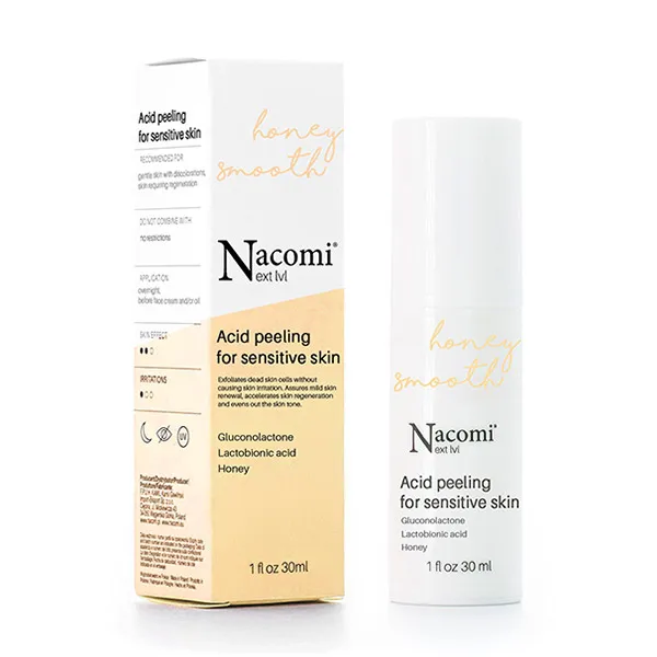 Пилинг лица для чувствительной кожи Peeling Honey Smooth Nacomi, 30 ml 
Пилинг лица для чувствительной кожи Peeling Honey Smooth Nacomi, 30 ml