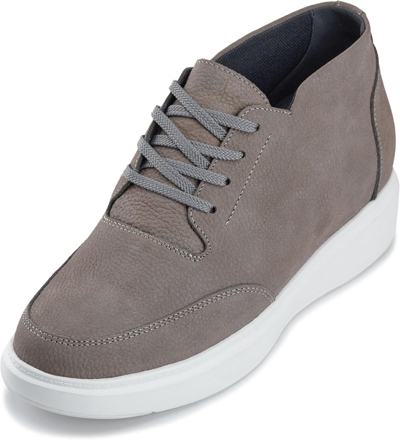 Мужские невидимые обувь-лифты CALTO - полуботинки средней высоты из нубука с текстурой «pebble grain», повседневные ботинки с массивной подошвой - увеличение роста на 8 см, серый
Мужские невидимые обувь-лифты CALTO - полуботинки средней высоты из нубука с текстурой «pebble grain», повседневные ботинки с массивной подошвой - увеличение роста на 8 см, серый