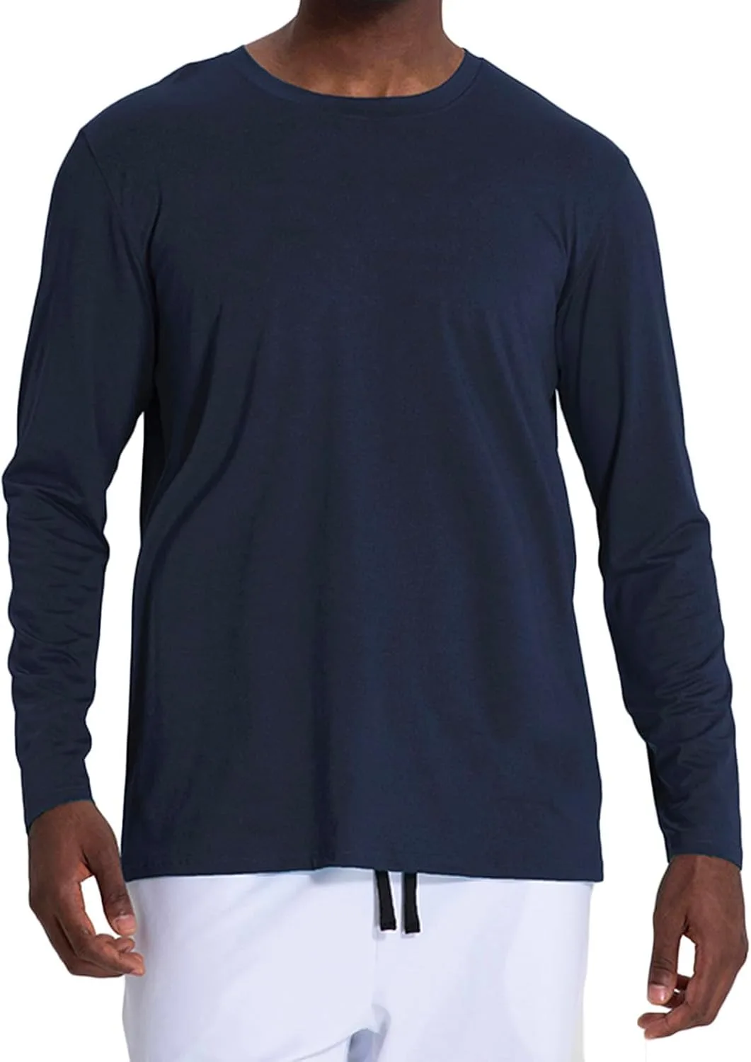 Мужская футболка с круглым вырезом, свободный крой, легкая, с длинными рукавами QUNPIU
Мужская футболка с круглым вырезом, свободный крой, легкая, с длинными рукавами QUNPIU