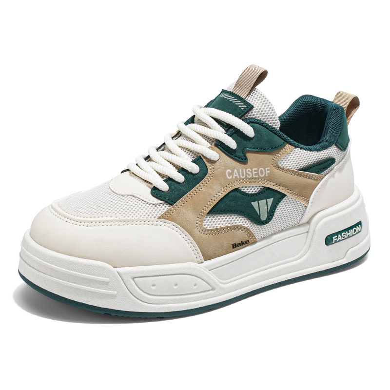 BAKE Дышащие и износостойкие мужские скейтерские кеды низкие бежево-зеленые, цвет Beige Green
BAKE Дышащие и износостойкие мужские скейтерские кеды низкие бежево-зеленые, цвет Beige Green