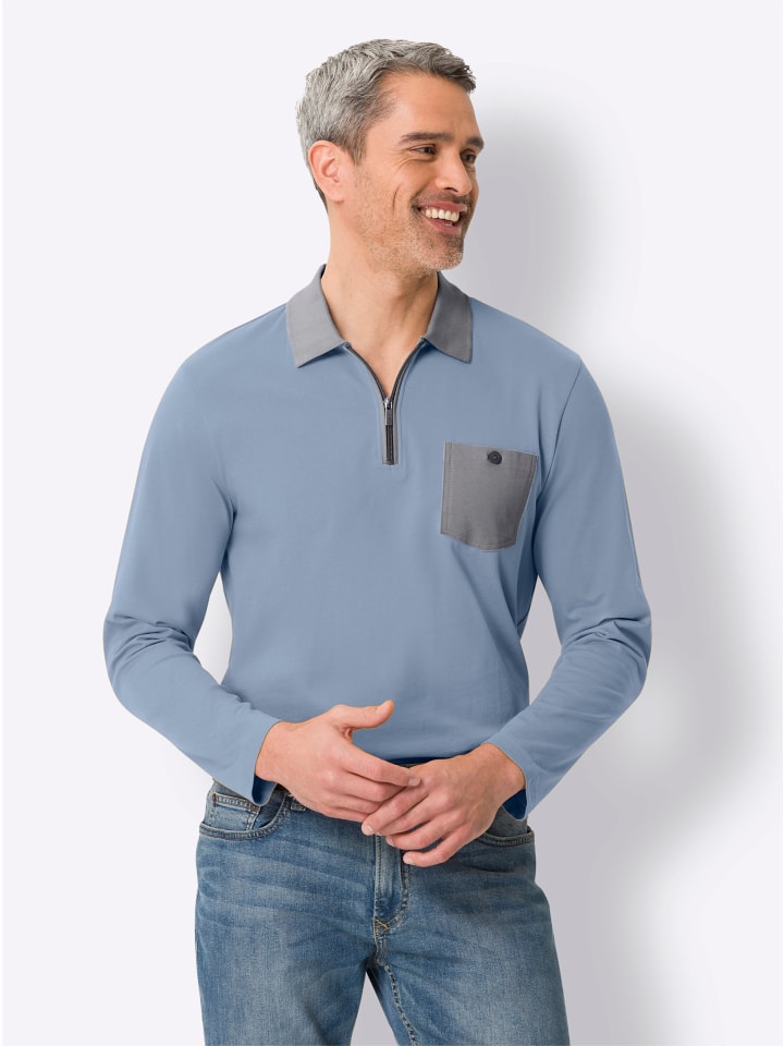 Рубашка поло с длинными рукавами синего цвета Sieh an!
Рубашка поло с длинными рукавами синего цвета Sieh an!