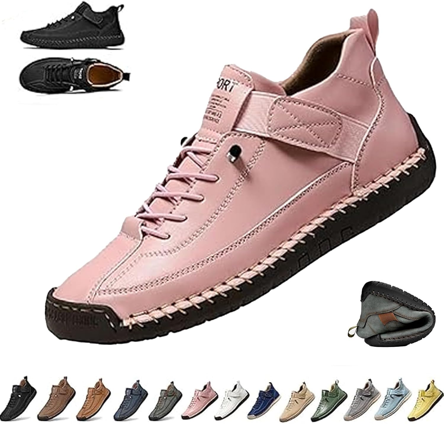 Женские ручной работы кожаные ортопедические комфортные туфли, унисекс удобные ортопедические кроссовки, мужские слипоны для ходьбы Ghtrhsb, розовый
Женские ручной работы кожаные ортопедические комфортные туфли, унисекс удобные ортопедические кроссовки, мужские слипоны для ходьбы Ghtrhsb, розовый