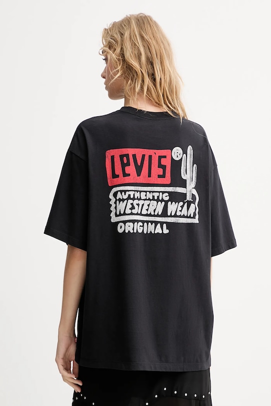Хлопковая футболка Levi'S, черный
Хлопковая футболка Levi'S, черный