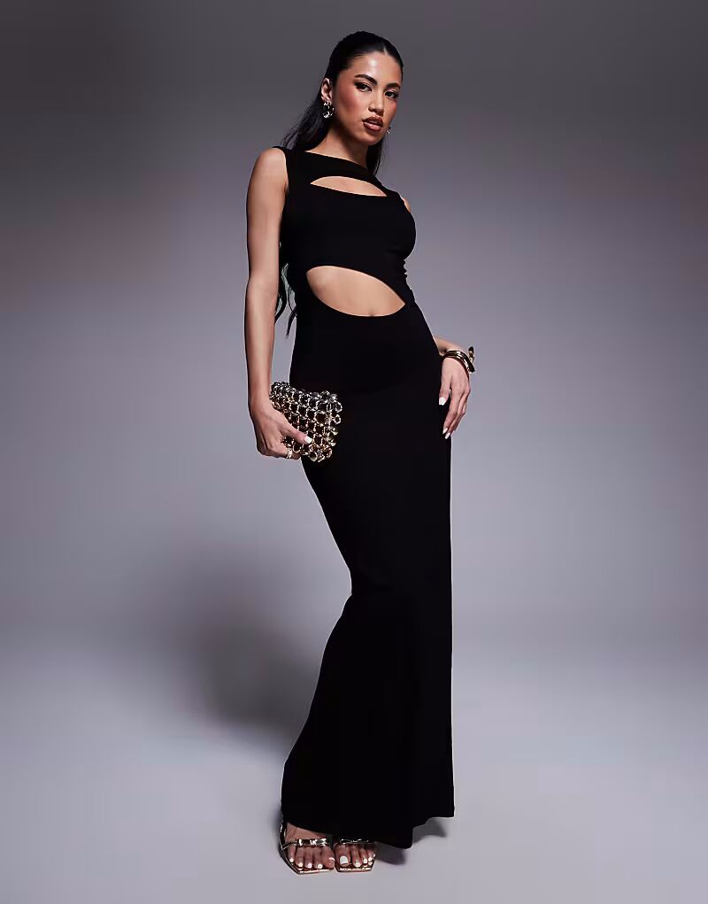 Платье макси с разрезом и вырезом-лодочкой ASOS DESIGN черного цвета
Платье макси с разрезом и вырезом-лодочкой ASOS DESIGN черного цвета