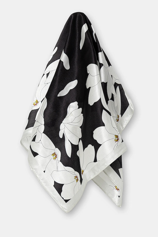 Шелковый шарф Answear.Lab, черный 
Шелковый шарф Answear.Lab, черный