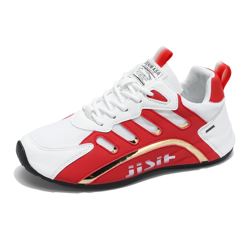 King Jinmai Мужские низкие кеды бело-красные, цвет White Red
King Jinmai Мужские низкие кеды бело-красные, цвет White Red