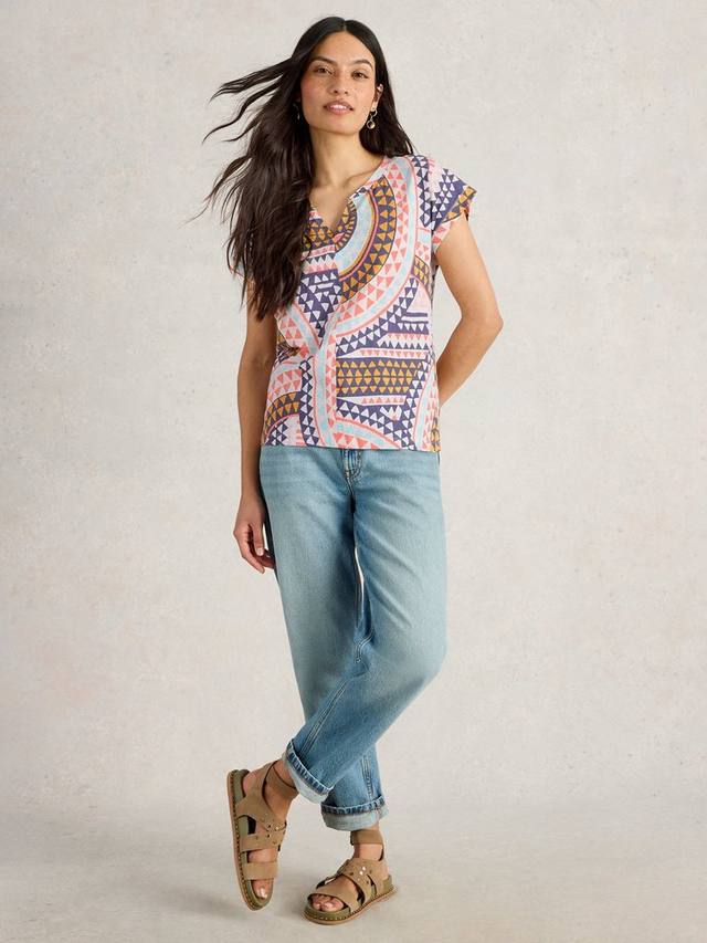 Футболка Nelly с абстрактным принтом из хлопка White Stuff, Multi
Футболка Nelly с абстрактным принтом из хлопка White Stuff, Multi